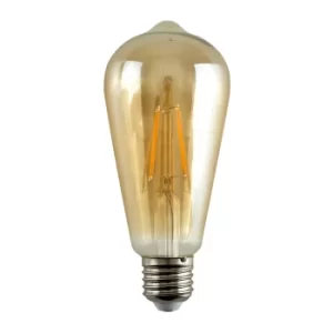 Image of Pack of 5 4W ES E27 Warm White LED Filament Pear Shaped Bulbs