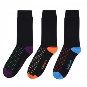 Image of Kangol Formal Sock 3 Pack Mens - Dots