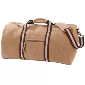 Image of Quadra Vintage Canvas Holdall Duffle Bag - 45 Litres (one Size, Sahara)