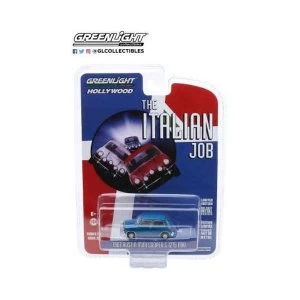 Image of The Italian Job Diecast Model 1/64 1967 Austin Mini Cooper S 1275 MkI blue