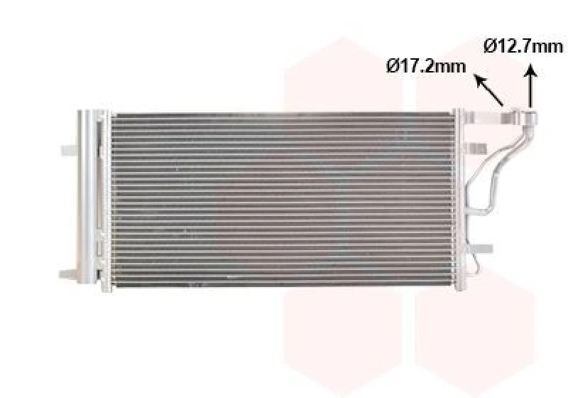 Image of VAN WEZEL Air conditioning condenser VAN WEZEL 82015713