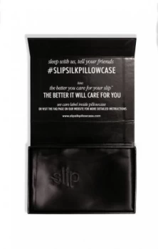 Image of Slip Black Slip Pillow Case Black