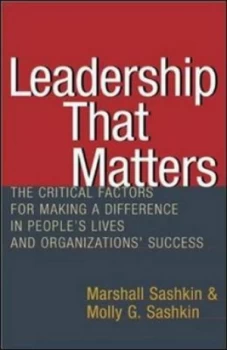 Image of Leadership That Matters by Sashkin Paperback