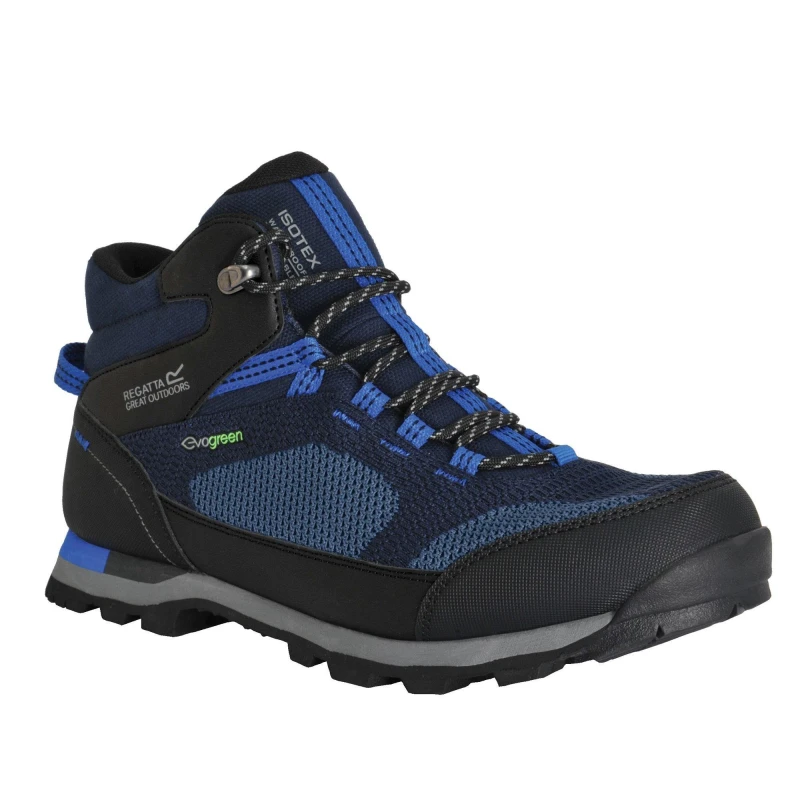 Image of Regatta Mens Waterproof Walking Shoes DkGry/RstyOr male 7 (41)