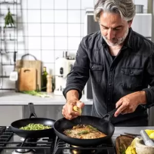 Image of KitchenAid Classic Forged 20cm Frying Pan Black