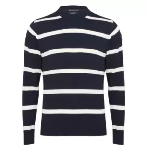 Paul And Shark Stripe Crew Sweatshirt - Blue