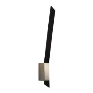 Image of Wall Lamp, 1 x 8W LED, 3000K, 560lm, Sand Black, Satin Nickel - Luminosa Lighting