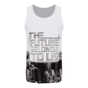 Image of Grindstore Mens The Future Belongs To Us Sub Vest (XL) (White/Black)