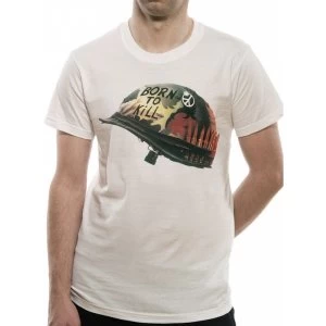 Image of Full Metal Jacket - Helmet Mens Small T-Shirt - White