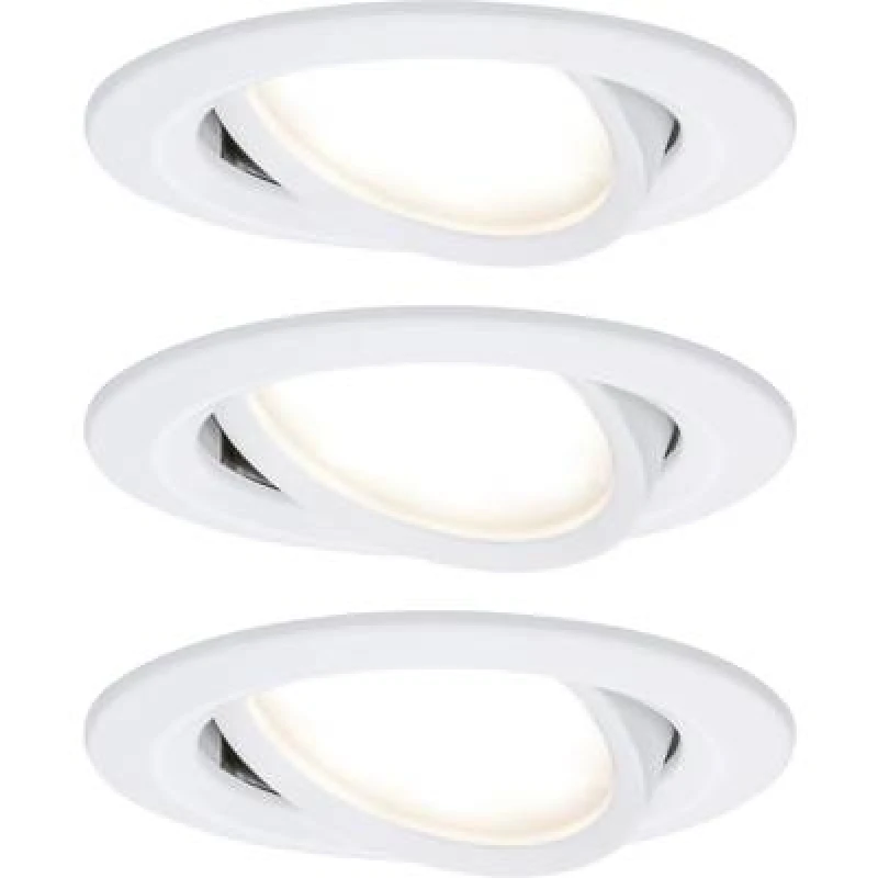 Image of Paulmann Paulmann 93485 Nova Flush mount light 3 Piece set LED (monochrome) LED 18 W White (matt) 93485