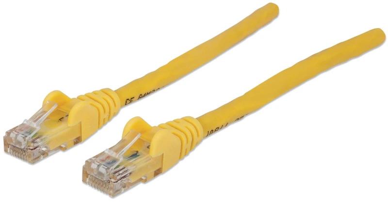 Image of Intellinet Network Patch Cable. Cat6. 3m. Yellow. CCA. U/UTP. PVC. RJ4
