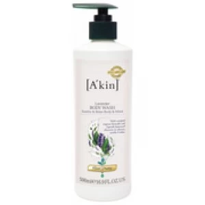 image of Akin Aromatherapy Body wash 500ml - Lavender