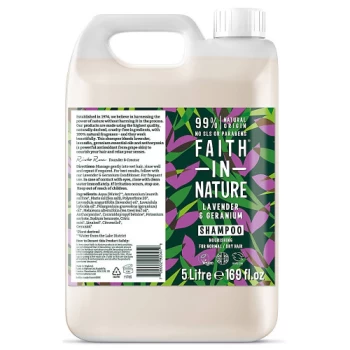 Image of Faith In Nature Lavender Dog Shampoo - 5Ltr