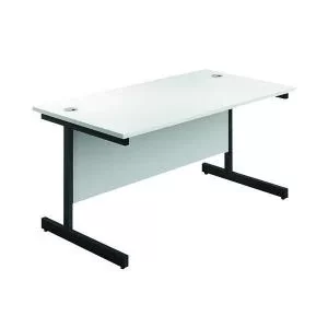 Image of Jemini Rectangular Single Upright Cantilever Desk 1200x800x730mm