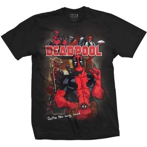 Image of Marvel Comics - Deadpool Homage Unisex XX-Large T-Shirt - Black
