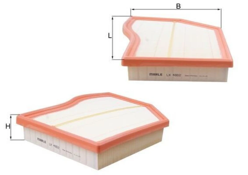 Image of Air filter MAHLE LX 4802