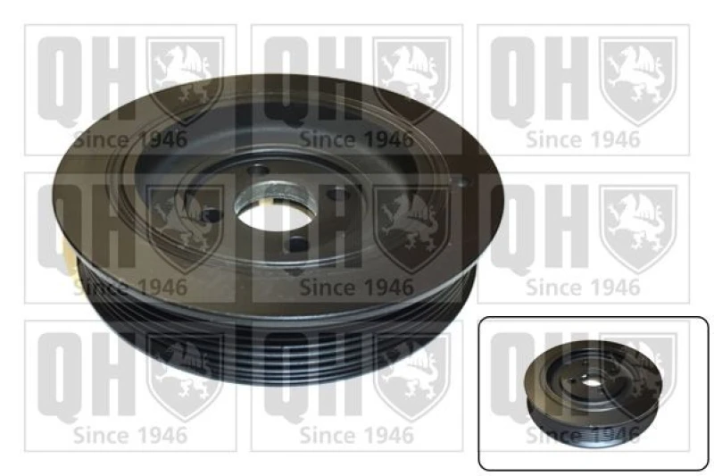 Image of QUINTON HAZELL Crankshaft pulley QUINTON HAZELL QCD9