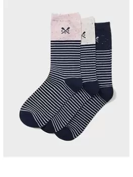 Image of Crew Clothing Crew Clothing 3 Pack Bamboo Sock -Blue