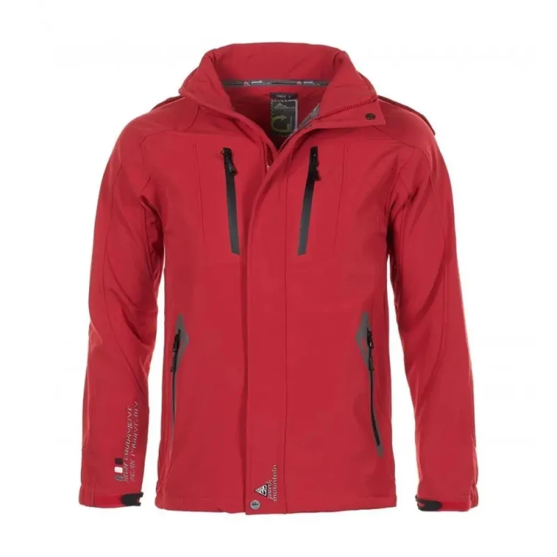 Image of Peak Mountain Children's softshell jacket Peak Mountain Ecilo Rouge Male 16 ans ECILO/10-16/BG-ROUGE