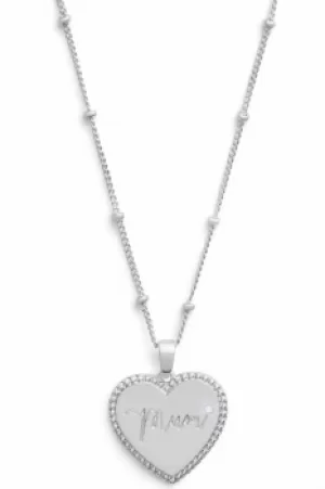Image of Mum Silver Necklace OBJLHN13