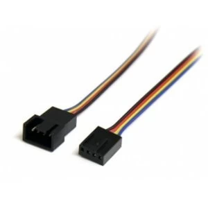 image of 12" 4 Pin Fan Power Extension Cable MF