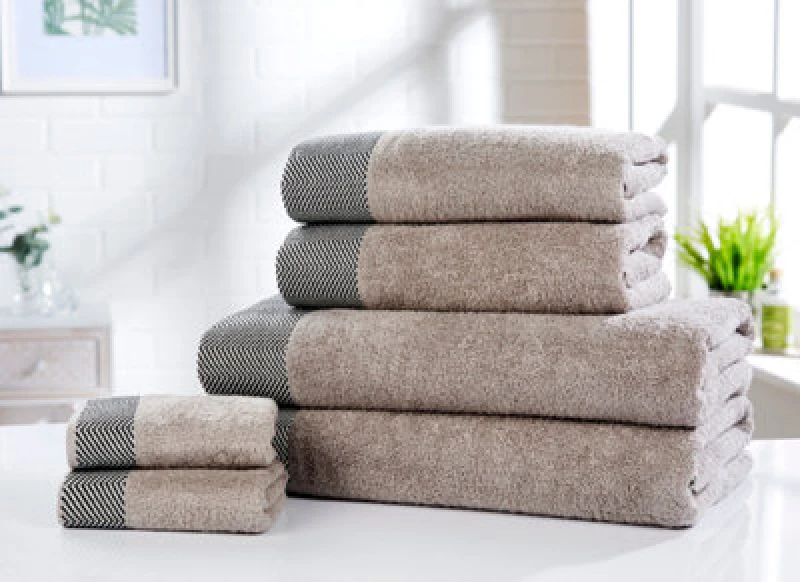 Image of Rapport Home Tidal Bath Towel Pure Cotton Natural