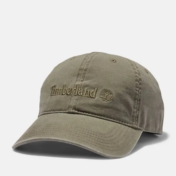 Image of Timberland Cooper Hill Baseball Cap For Men In Dark Green Green, Size ONE