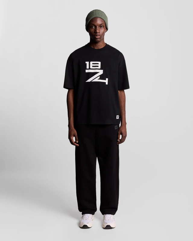 Image of Lyle & Scott Mens Loungewear Straight Leg Jogger in Jet Black