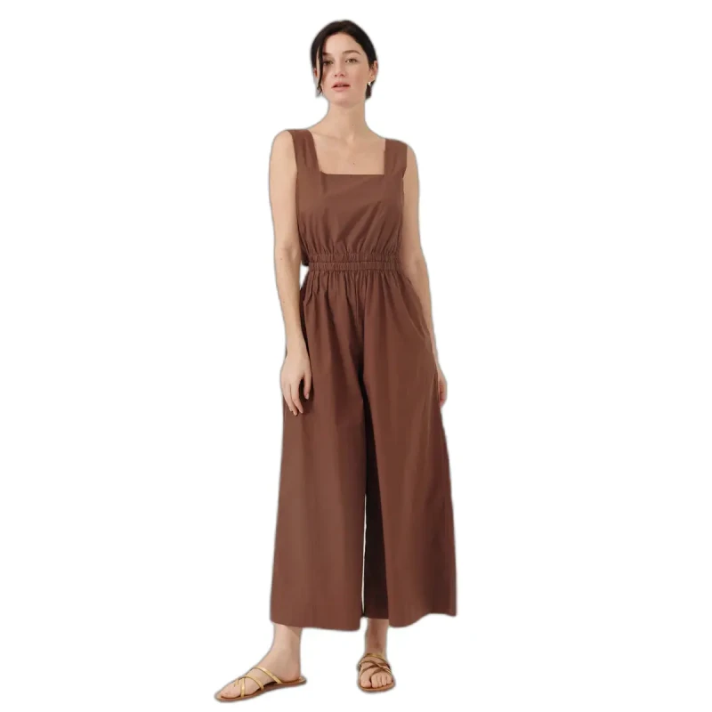 Image of Artlove Womens sleeveless jumpsuit Artlove Sylena Marron Female 38