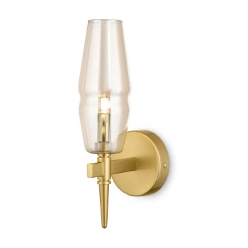 Image of Lita Wall Candle Lamp Matt Gold , 1 Light, G9