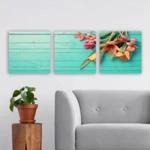 Image of P269880 Multicolor Decorative Canvas Painting (3 Pieces)