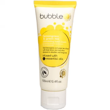 image of Bubble T Hand Cream - Lemongrass & Green Tea 100ml