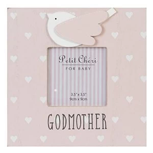 image of 3.5" x 3.5" - Petit Cheri Pink Godmother Frame