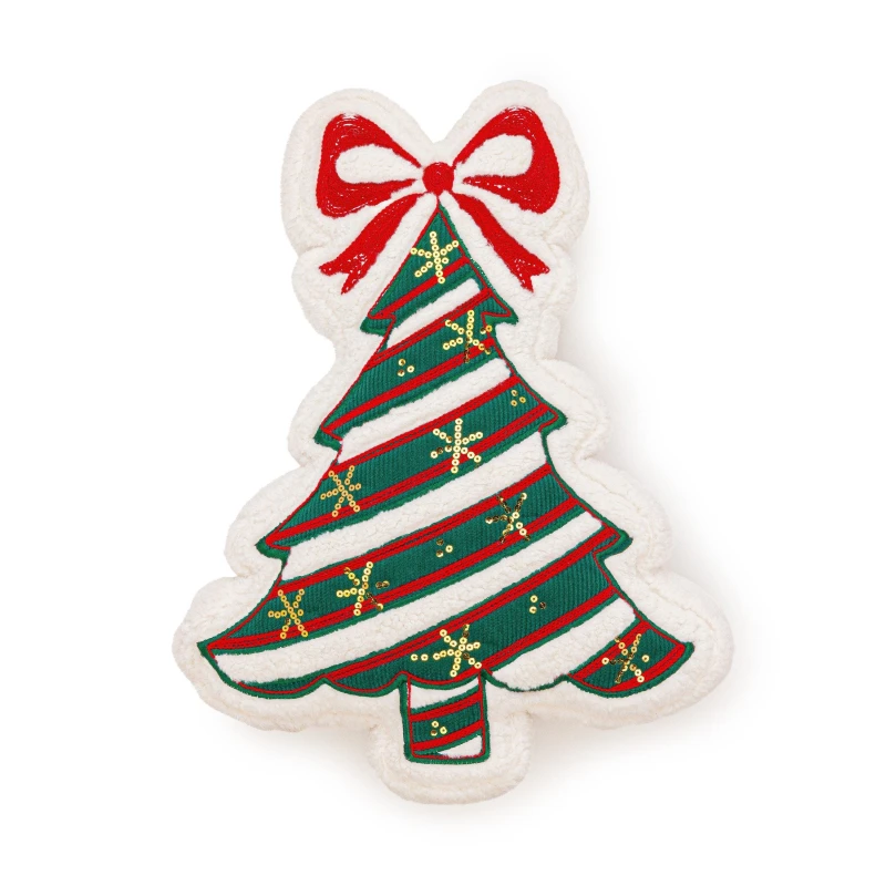 Image of Alan Symonds Novelty Christmas Tree Cushion Multicolour unisex 50x40cm