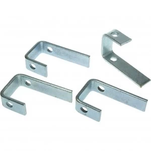 image of Faithfull External Building Profile Clamp Bracket Pack of 4