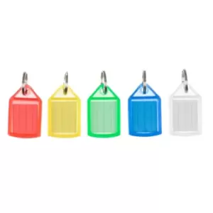 image of Large Sliding Key Tags Pack of 50, Assorted