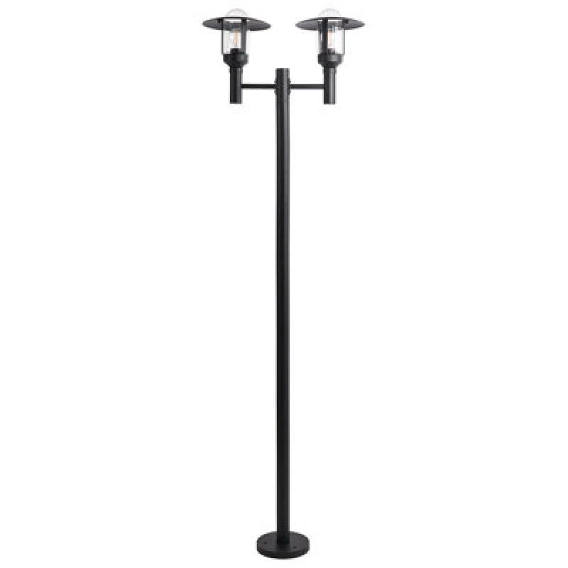 Image of Beliani Retro Outdoor Lamp Post Tizu Black