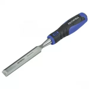 image of Faithfull FAIWCSG19 Soft Grip Bevel Edge Chisel 19mm (3/4in)