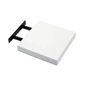 image of Hudson 24cm wide floating shelf kit, - gloss white