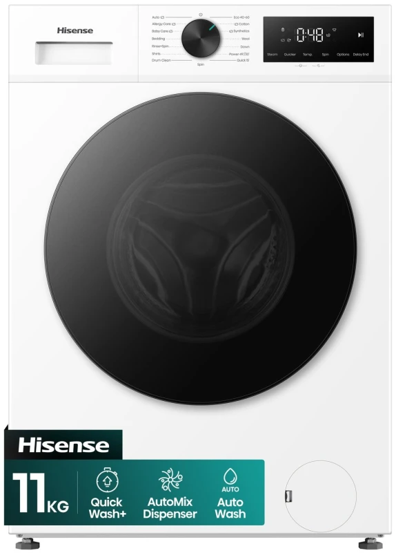 Image of Hisense 1i Series WF1I1142BWL2 11kg Washing Machine with 1400 rpm - White - A Rated