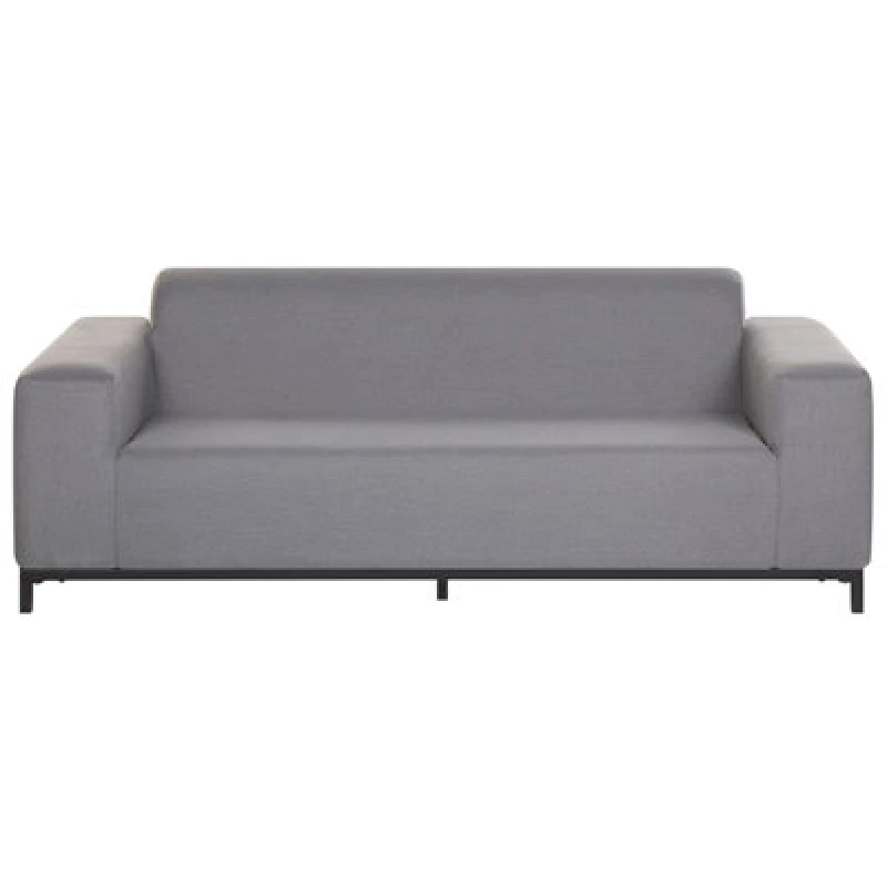 Image of BELIANI Garden Sofa 3 Seater ROVIGO Grey 252576