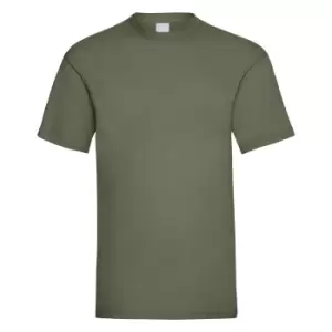Image of Mens Value Short Sleeve Casual T-Shirt (Large) (Olive Green)
