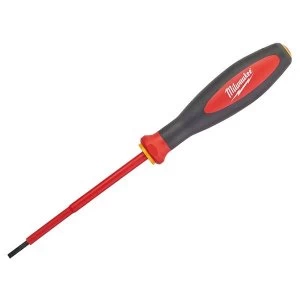 Image of Milwaukee Hand Tools VDE Slotted Screwdriver 2.5 x 75mm