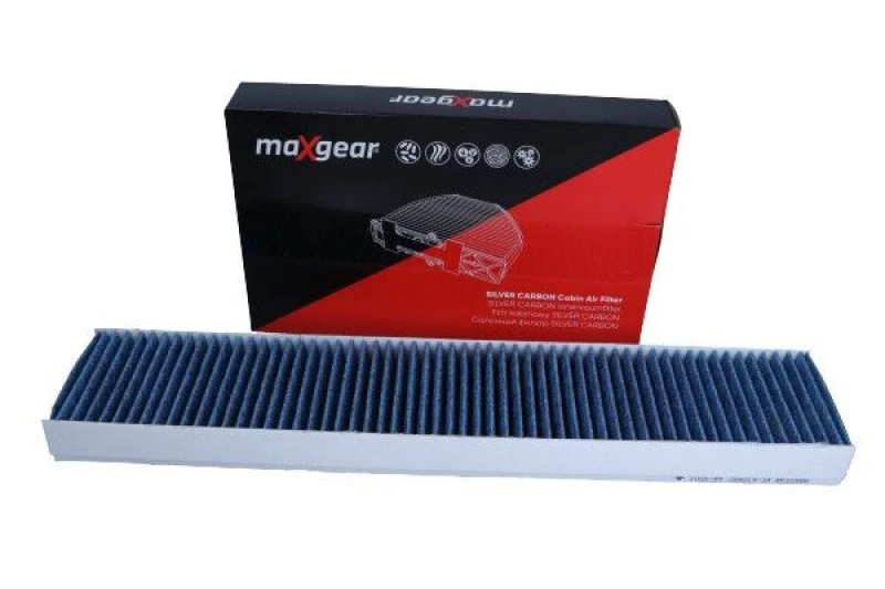 Image of MAXGEAR 26-1872 Pollen filter SILVER CARBON with anti-allergic effect Filter,interior air (424)