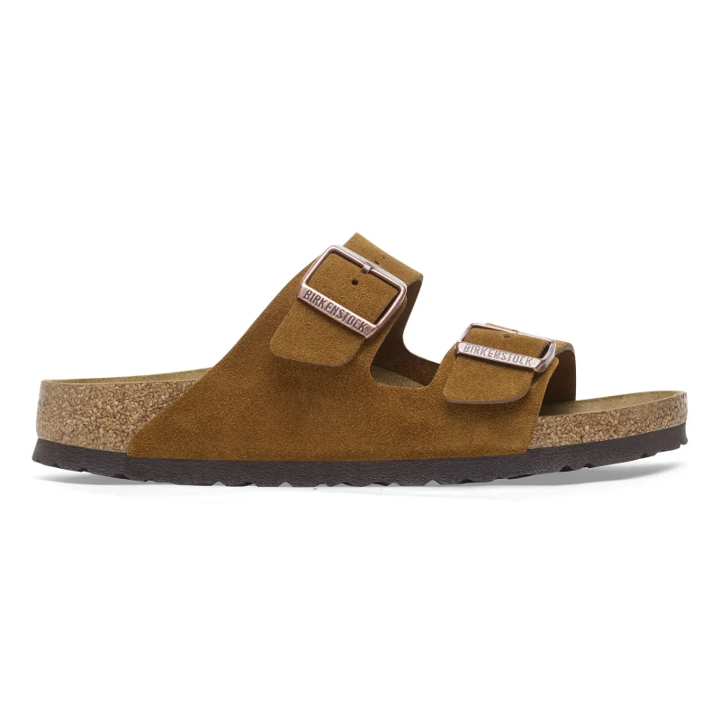 Image of Birkenstock Sandals Birkenstock Arizona Suede Leather Marron Unisex 36