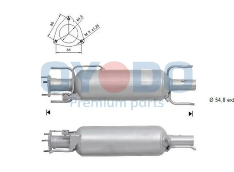 Image of Oyodo 20N0046-OYO Particulate Filter Soot-/ Particle Filter,exhaust system (1256)