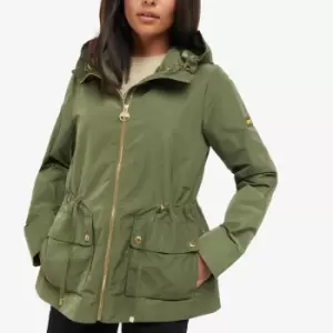 Image of Barbour International Kiara Shell Hooded Jacket - UK 14