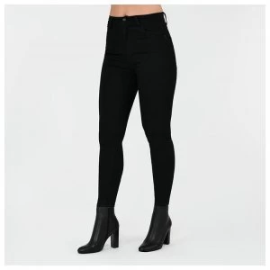 Image of Firetrap Blackseal High Wasit Skinny Jeans - Black
