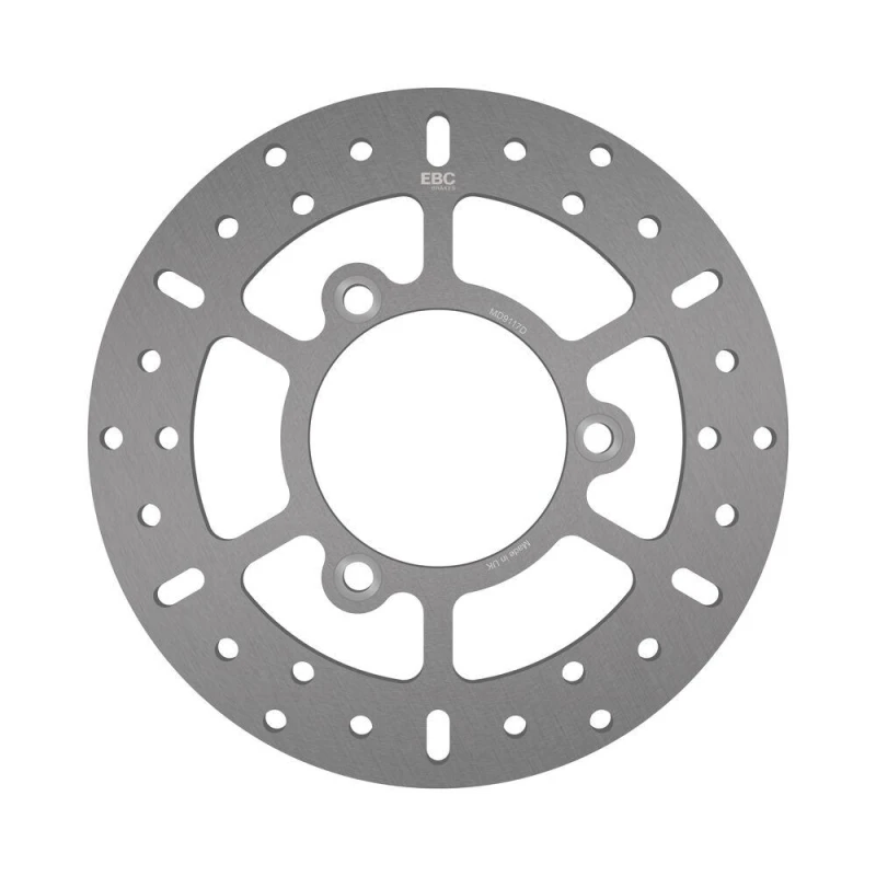 Image of MD9117D - EBC Round D-Series Brake Disc For Suzuki UH 125 2007-2013 Fits Front or Rear Silver/Stainless Steel MD9117D