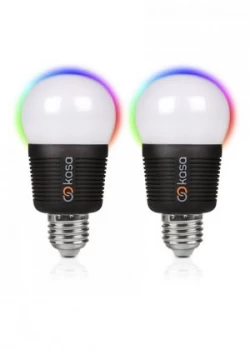 Image of Veho Kasa Bluetooth Smart LED Light Bulb E27 Twin Pack